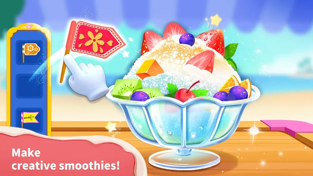 Baby Panda’s Ice Cream Shop МОД/Взлом [Меню, Бесконечные монеты и Открытые уровни] Screenshot 4