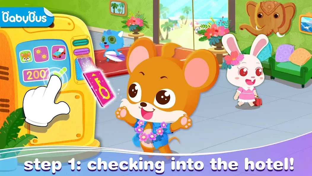 Baby Panda’s Summer: Vacation МОД/Взлом [Деньги, Монеты и Меню MOD] Screenshot 1