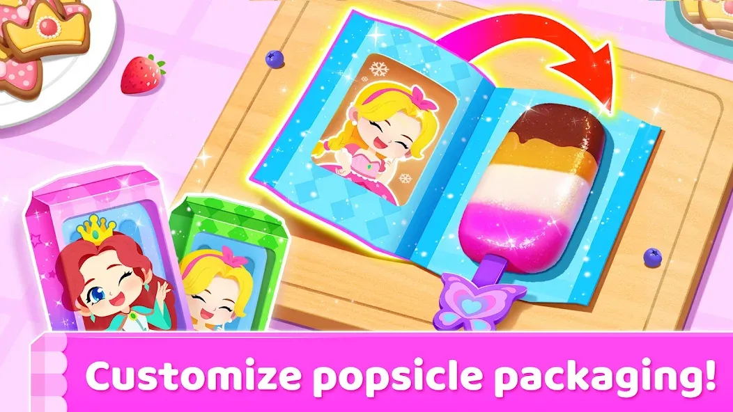 Little Panda's Ice Cream Games МОД/Взлом [Меню, Бесконечные монеты и Открытые уровни] Screenshot 2