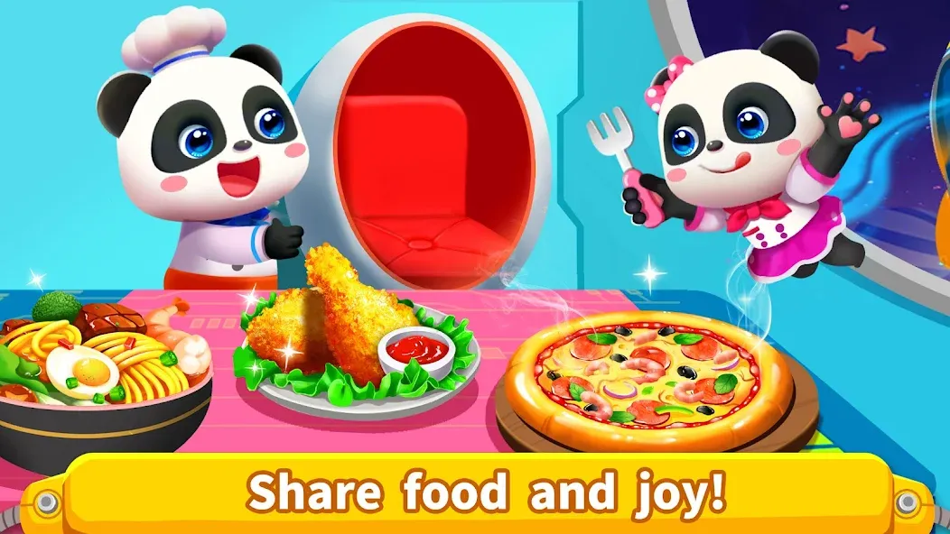 Little Panda's Space Kitchen МОД/Взлом [Много монет, Открытые уровни и Мега MOD] Screenshot 4