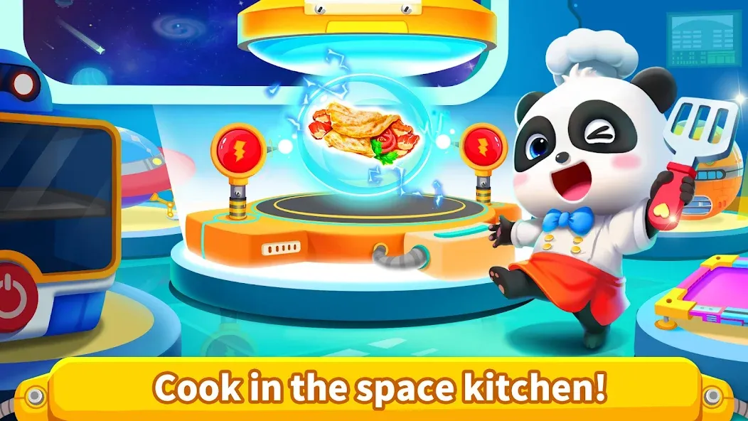 Little Panda's Space Kitchen МОД/Взлом [Много монет, Открытые уровни и Мега MOD] Screenshot 5