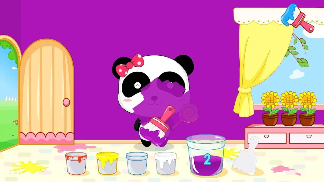 Baby Panda's Color Mixing МОД/Взлом [Бесконечные деньги, Монеты и Мега MOD] Screenshot 2