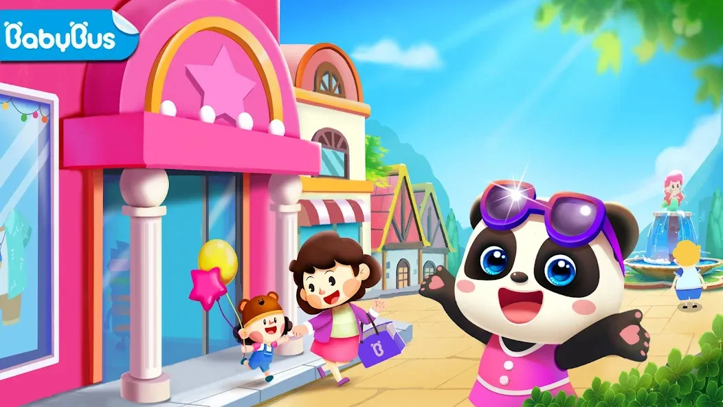 Little Panda's Town: Mall МОД/Взлом [Все открыто, Дополнительные деньги и Меню MOD] Screenshot 1