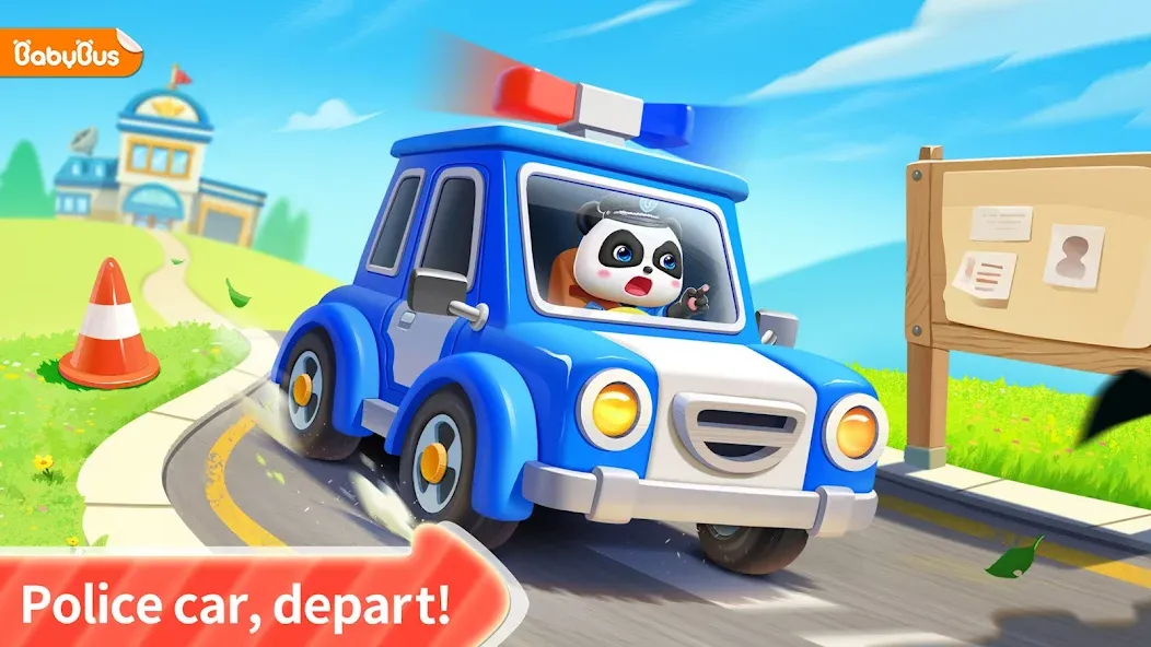 Little Panda Policeman МОД/Взлом [Все открыто, Дополнительные деньги и Меню MOD] Screenshot 1