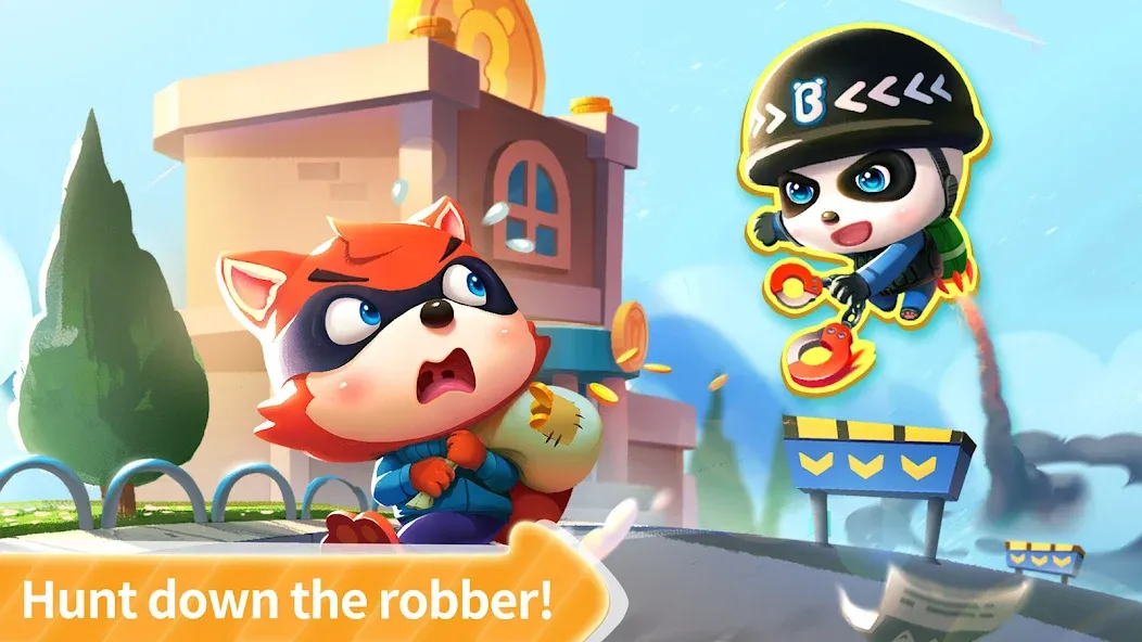 Little Panda Policeman МОД/Взлом [Все открыто, Дополнительные деньги и Меню MOD] Screenshot 2