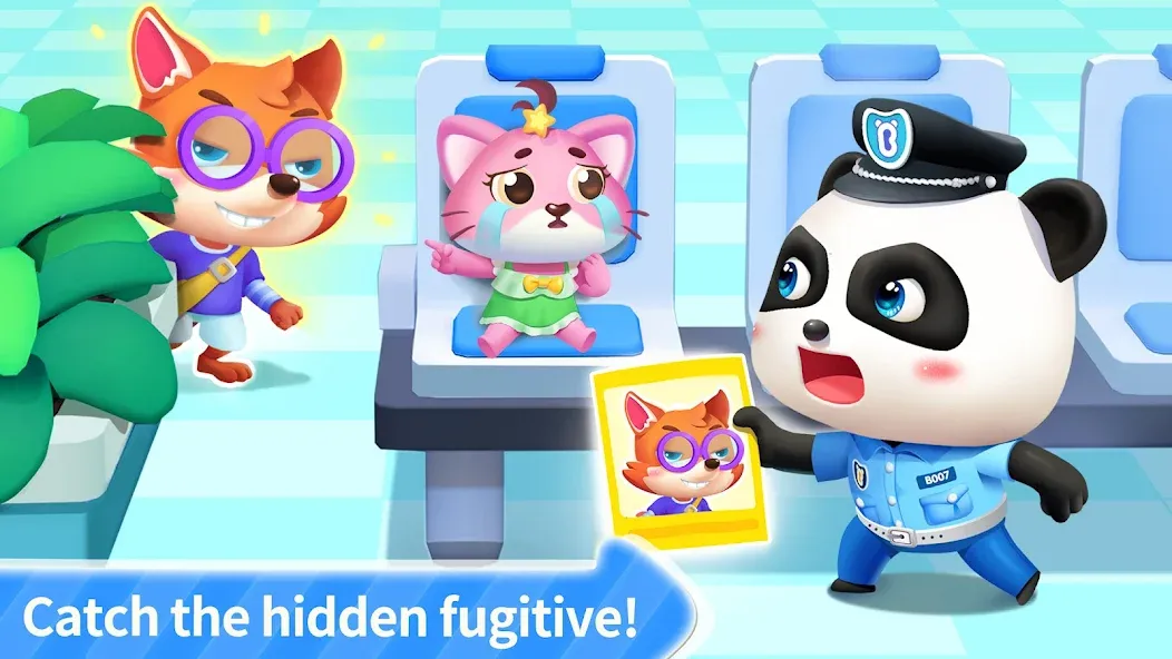 Little Panda Policeman МОД/Взлом [Все открыто, Дополнительные деньги и Меню MOD] Screenshot 4