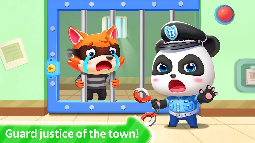 Little Panda Policeman МОД/Взлом [Все открыто, Дополнительные деньги и Меню MOD] Screenshot 5