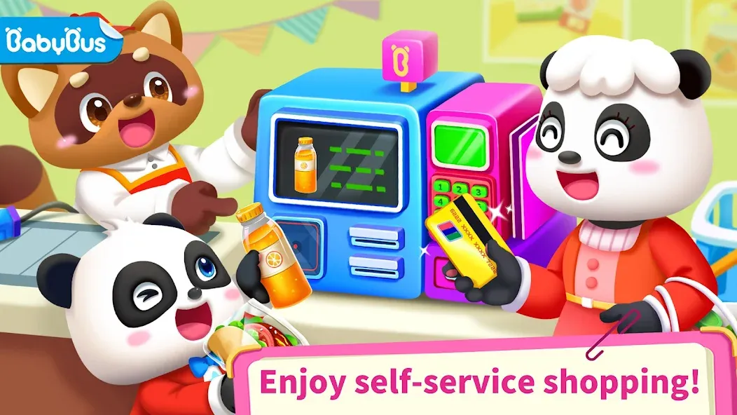 Baby Panda's Supermarket МОД/Взлом [Бесконечные деньги, Монеты и Мега MOD] Screenshot 1