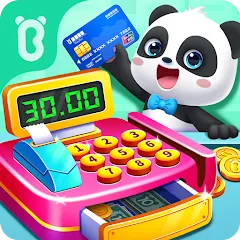 Скачать Взломанная Baby Panda's Supermarket на Андроид (Много денег и всё открыто)