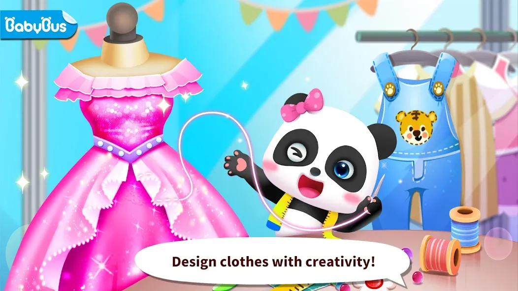 Baby Panda's Fashion Dress Up МОД/Взлом [Все открыто, Дополнительные деньги и Меню MOD] Screenshot 2