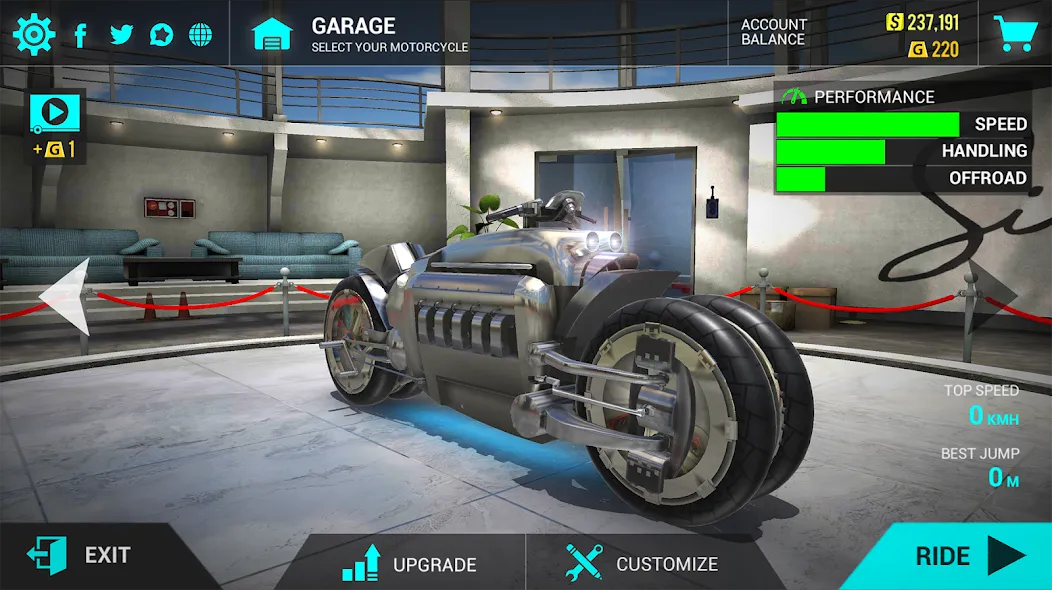 Ultimate Motorcycle Simulator (Ультимативный Мотоциклетный Симулятор) МОД/Взлом [Бесконечные деньги, Монеты и Мега MOD] Screenshot 2
