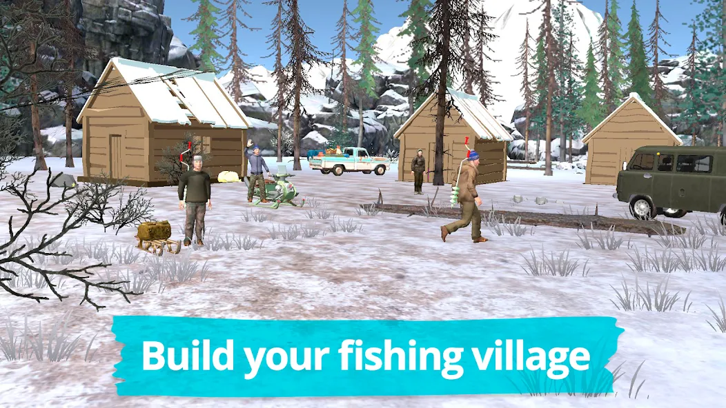 Fishing in the Winter. Lakes. МОД/Взлом [Все открыто, Дополнительные деньги и Меню MOD] Screenshot 2