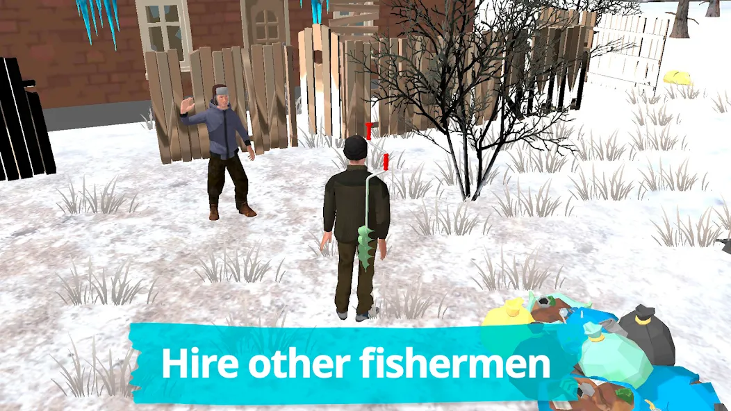 Fishing in the Winter. Lakes. МОД/Взлом [Все открыто, Дополнительные деньги и Меню MOD] Screenshot 3