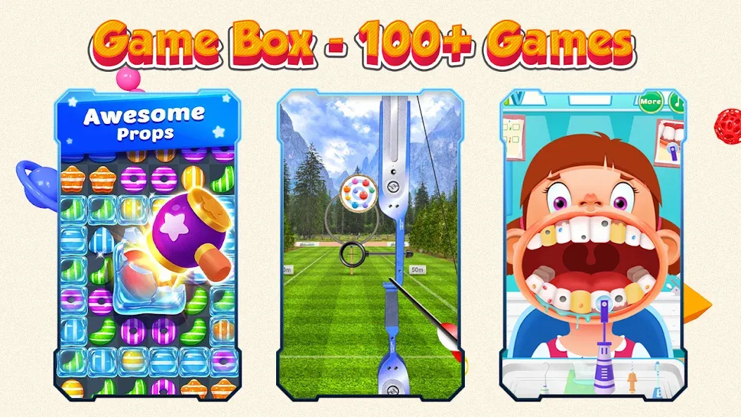 Game Box - 100+ Games (Гейм Бокс) МОД/Взлом [Все открыто, Дополнительные деньги и Меню MOD] Screenshot 2