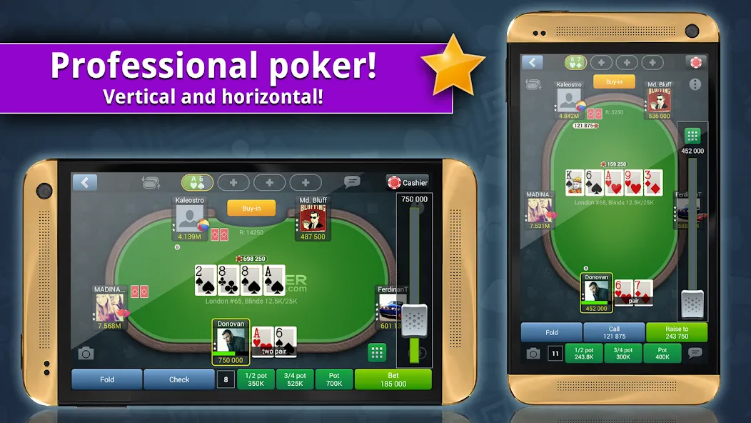 Jag Poker HD (Яг Покер ХД) МОД/Взлом [Бесконечные деньги, Монеты и Мега MOD] Screenshot 1