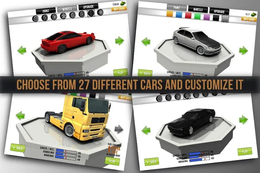 Traffic Racer (Трафик Рейсер) МОД/Взлом [Меню, Бесконечные монеты и Открытые уровни] Screenshot 3
