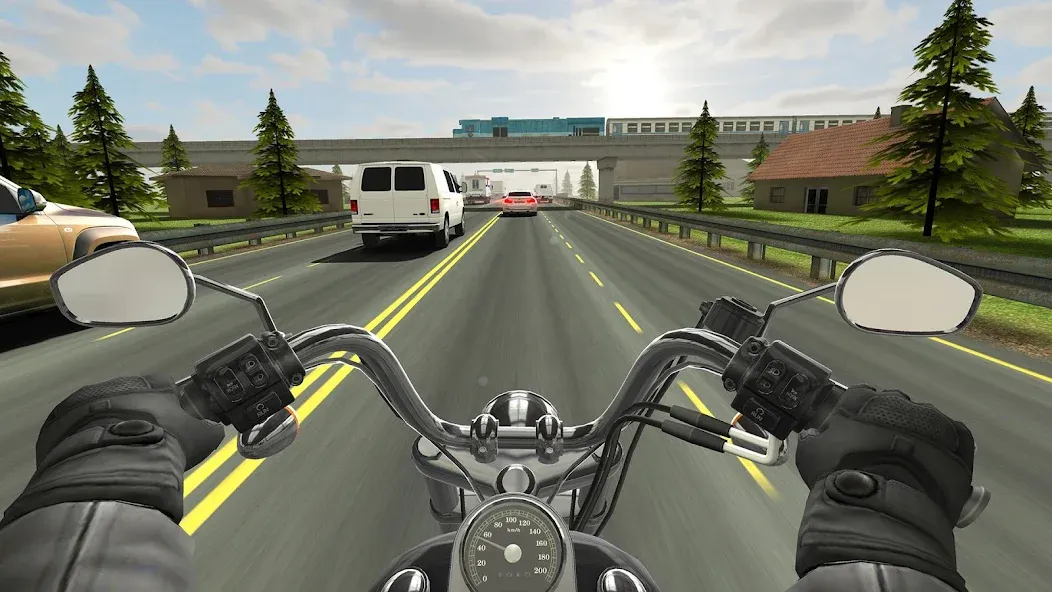 Traffic Rider (Трафик Райдер) МОД/Взлом [Много монет, Открытые уровни и Мега MOD] Screenshot 1