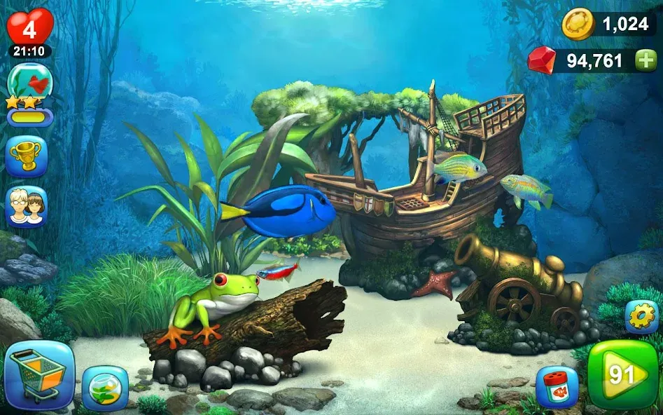 Aquantika МОД/Взлом [Деньги, Монеты и Меню MOD] Screenshot 4