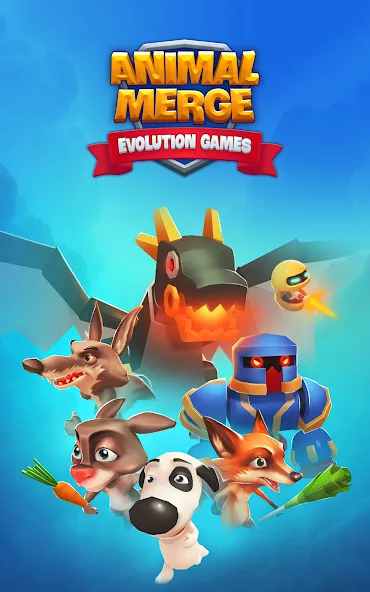 Animal Merge - Evolution Games (Анимал Мерж) МОД/Взлом [Бесконечные деньги, Монеты и Мега MOD] Screenshot 1