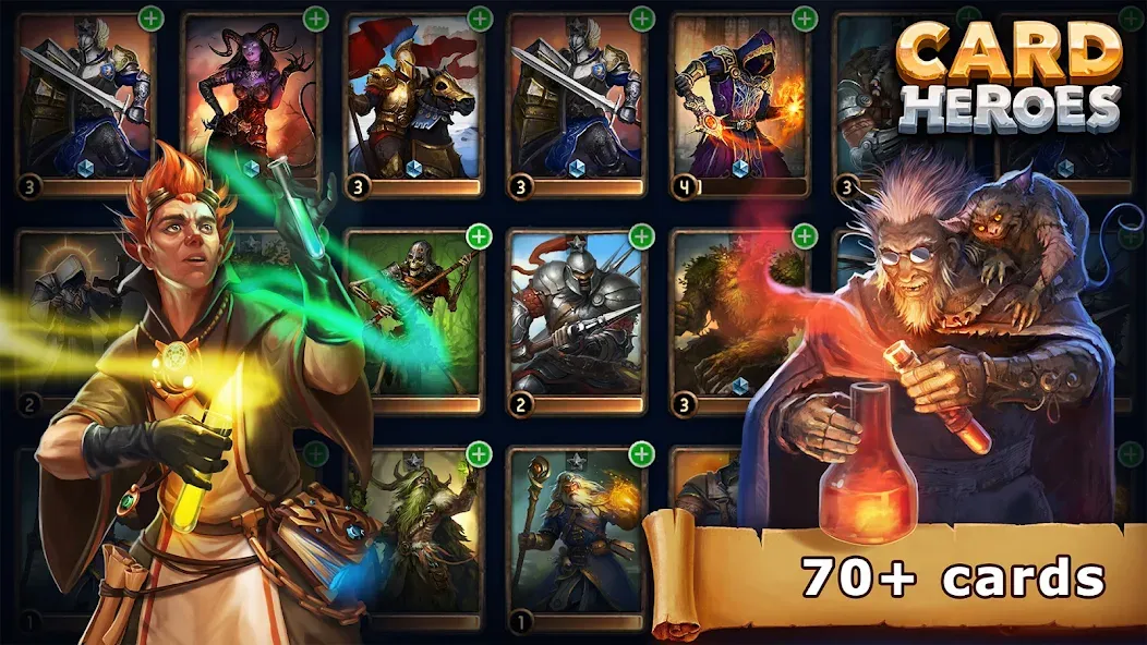 Card Heroes: TCG/CCG deck Wars (Кард Хироес) МОД/Взлом [Деньги, Монеты и Меню MOD] Screenshot 2