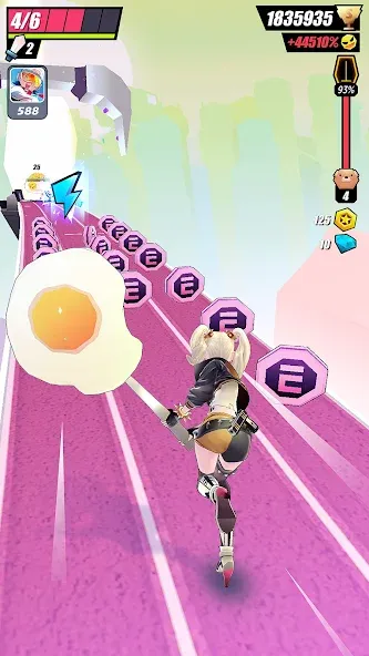 Slash & Girl - Endless Run МОД/Взлом [Деньги, Монеты и Меню MOD] Screenshot 5