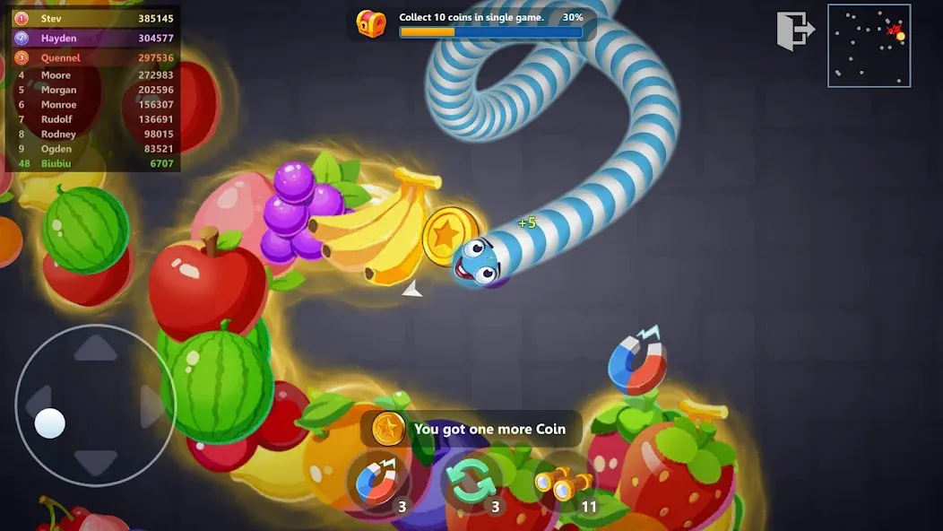 Snake War™ Hungry Worm.io Game (Снейк Вар) МОД/Взлом [Все открыто, Дополнительные деньги и Меню MOD] Screenshot 1