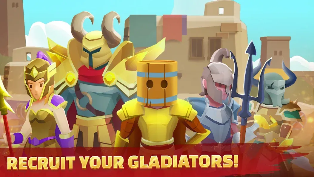 Gladiators Arena: Idle Tycoon (Гладиаторская арена) МОД/Взлом [Меню, Бесконечные монеты и Открытые уровни] Screenshot 5