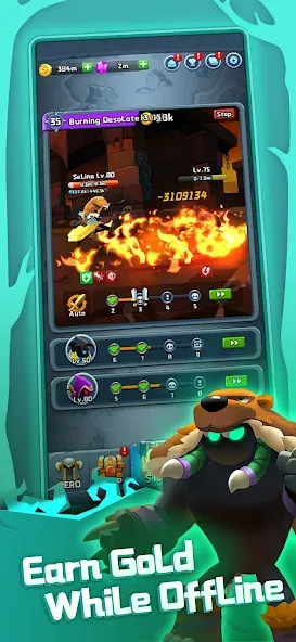Chest Adventure: Idle RPG (Чест Эдвенчур) МОД/Взлом [Меню, Бесконечные монеты и Открытые уровни] Screenshot 2