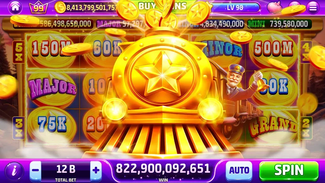 Golden Casino - Slots Games (Голден Казино) МОД/Взлом [Все открыто, Дополнительные деньги и Меню MOD] Screenshot 3