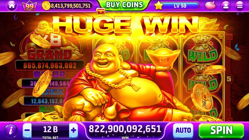 Golden Casino - Slots Games (Голден Казино) МОД/Взлом [Все открыто, Дополнительные деньги и Меню MOD] Screenshot 5