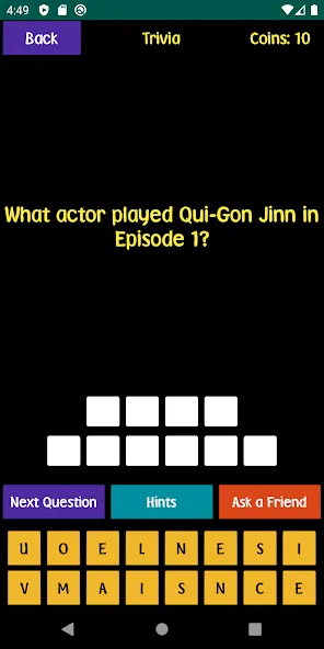 Quiz For SW Fans (Квиз для фанатов ЗВЗ) МОД/Взлом [Меню, Бесконечные монеты и Открытые уровни] Screenshot 5