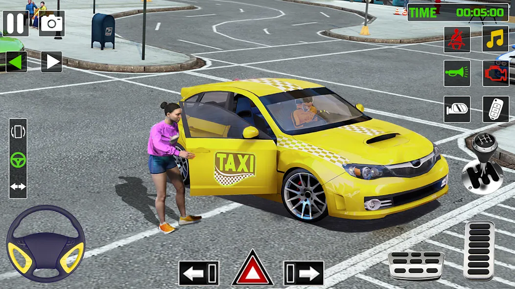 City Taxi Games-Taxi Car Games (Сити Такси Игры) МОД/Взлом [Меню, Бесконечные монеты и Открытые уровни] Screenshot 2