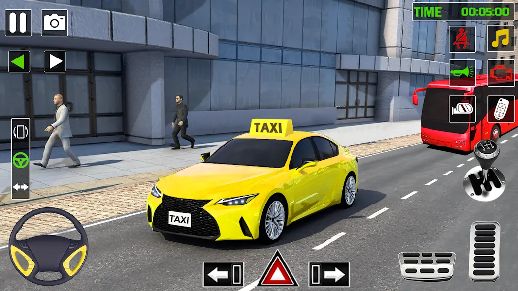 City Taxi Games-Taxi Car Games (Сити Такси Игры) МОД/Взлом [Меню, Бесконечные монеты и Открытые уровни] Screenshot 3
