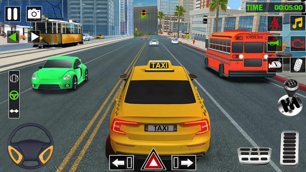 City Taxi Games-Taxi Car Games (Сити Такси Игры) МОД/Взлом [Меню, Бесконечные монеты и Открытые уровни] Screenshot 4