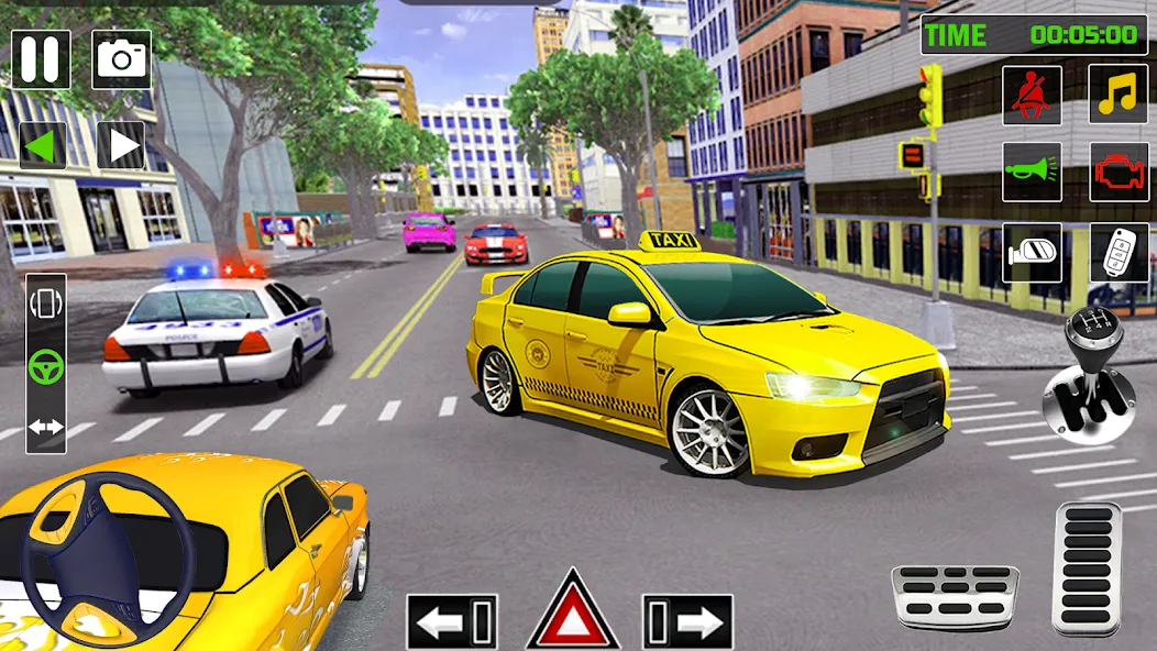 City Taxi Games-Taxi Car Games (Сити Такси Игры) МОД/Взлом [Меню, Бесконечные монеты и Открытые уровни] Screenshot 5