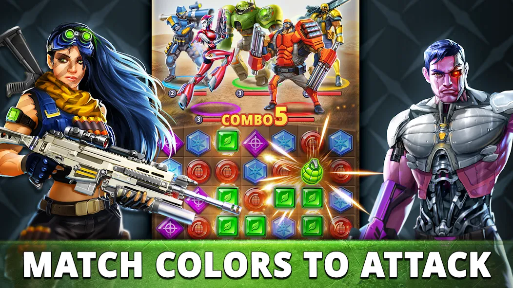 Puzzle Combat: Match-3 RPG (Пазл Комбат) МОД/Взлом [Много монет, Открытые уровни и Мега MOD] Screenshot 4