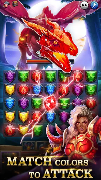 Empires & Puzzles: Match-3 RPG МОД/Взлом [Все открыто, Дополнительные деньги и Меню MOD] Screenshot 1