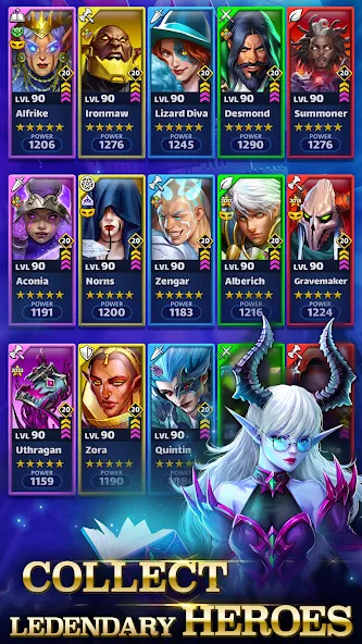 Empires & Puzzles: Match-3 RPG МОД/Взлом [Все открыто, Дополнительные деньги и Меню MOD] Screenshot 3