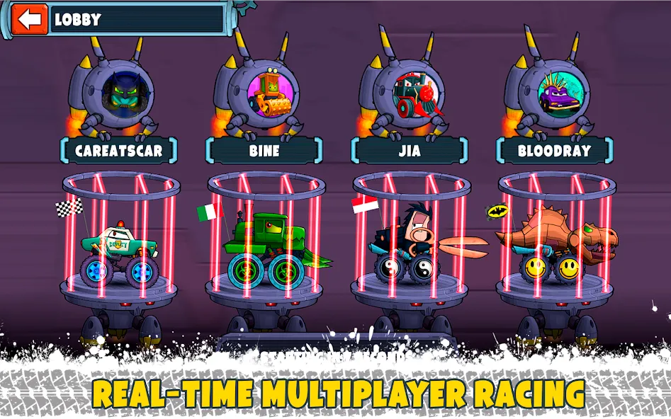 Car Eats Car Multiplayer Race (Кар Итс Кар) МОД/Взлом [Много денег, Монет и Все открыто] Screenshot 2