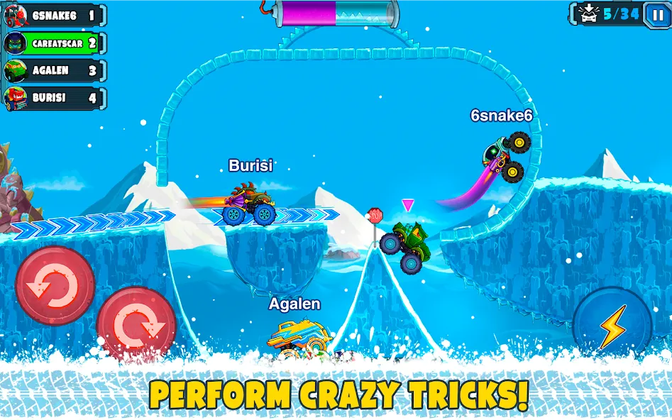 Car Eats Car Multiplayer Race (Кар Итс Кар) МОД/Взлом [Много денег, Монет и Все открыто] Screenshot 5