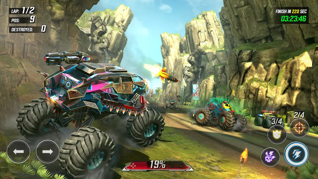 RACE: Rocket Arena Car Extreme (РЕЙС) МОД/Взлом [Меню, Бесконечные монеты и Открытые уровни] Screenshot 2