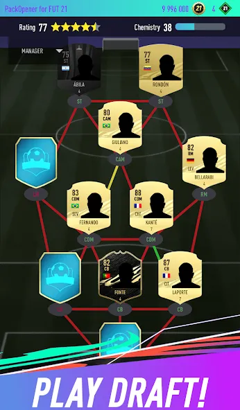 Pack Opener for FUT 21 (Пакопенер для  21) МОД/Взлом [Много денег, Монет и Все открыто] Screenshot 3