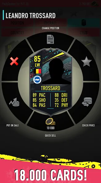 Pack Opener for FUT 20 by SMOQ (Пак открыватель для  20 от ) МОД/Взлом [Все открыто, Дополнительные деньги и Меню MOD] Screenshot 4
