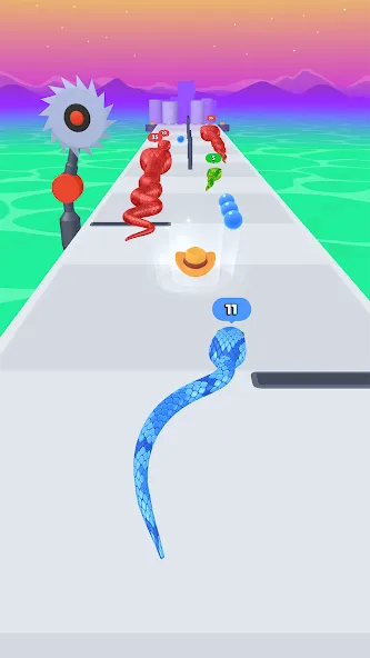 Snake Run Race・3D Running Game (Снейк Ран Рейс) МОД/Взлом [Много денег, Монет и Все открыто] Screenshot 4