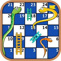 Скачать Взломанная Snakes and Ladders - Ludo Game на Андроид (Все кости падают на 6)