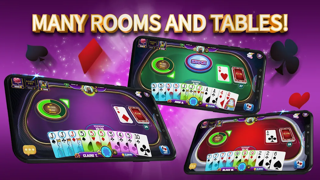 Gin Rummy Elite: Online Game (Джин Рамми) МОД/Взлом [Все открыто, Дополнительные деньги и Меню MOD] Screenshot 3