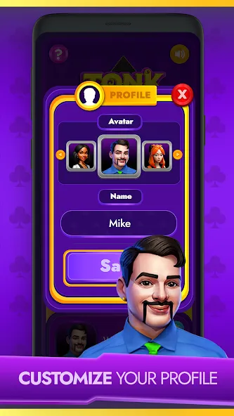 Tonk - Classic Card Game (Тонк) МОД/Взлом [Меню, Бесконечные монеты и Открытые уровни] Screenshot 5