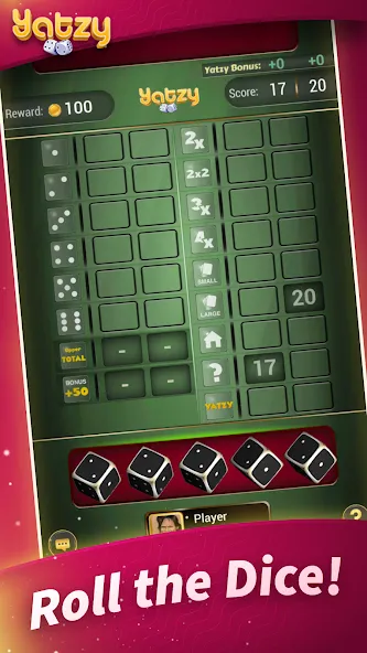 Yatzy - Offline Dice Games (Ятзи) МОД/Взлом [Деньги, Монеты и Меню MOD] Screenshot 2