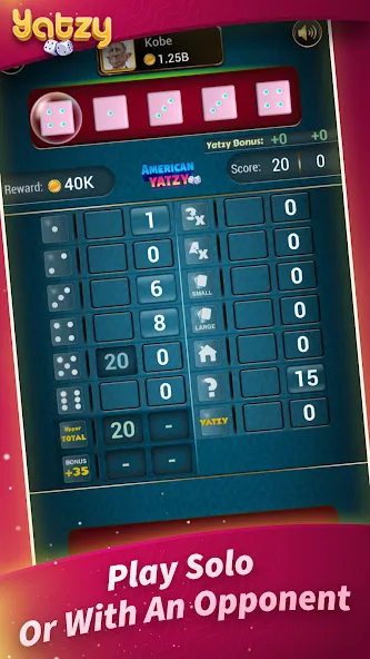 Yatzy - Offline Dice Games (Ятзи) МОД/Взлом [Деньги, Монеты и Меню MOD] Screenshot 3