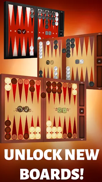 Backgammon Offline МОД/Взлом [Меню, Бесконечные монеты и Открытые уровни] Screenshot 1